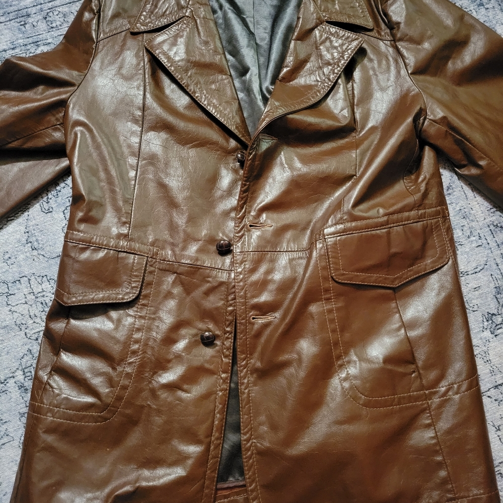 Vintage 70's like new leather jacket